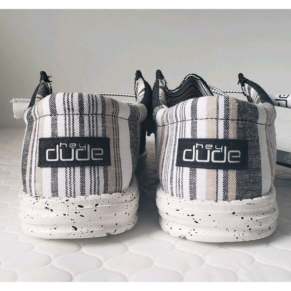 NWT Hey Dude Wally Funk Opal Bolt Black Mens Size 13 Slip-On Casual Shoes - Picture 4 of 9